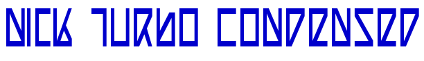 Nick Turbo Condensed 字体